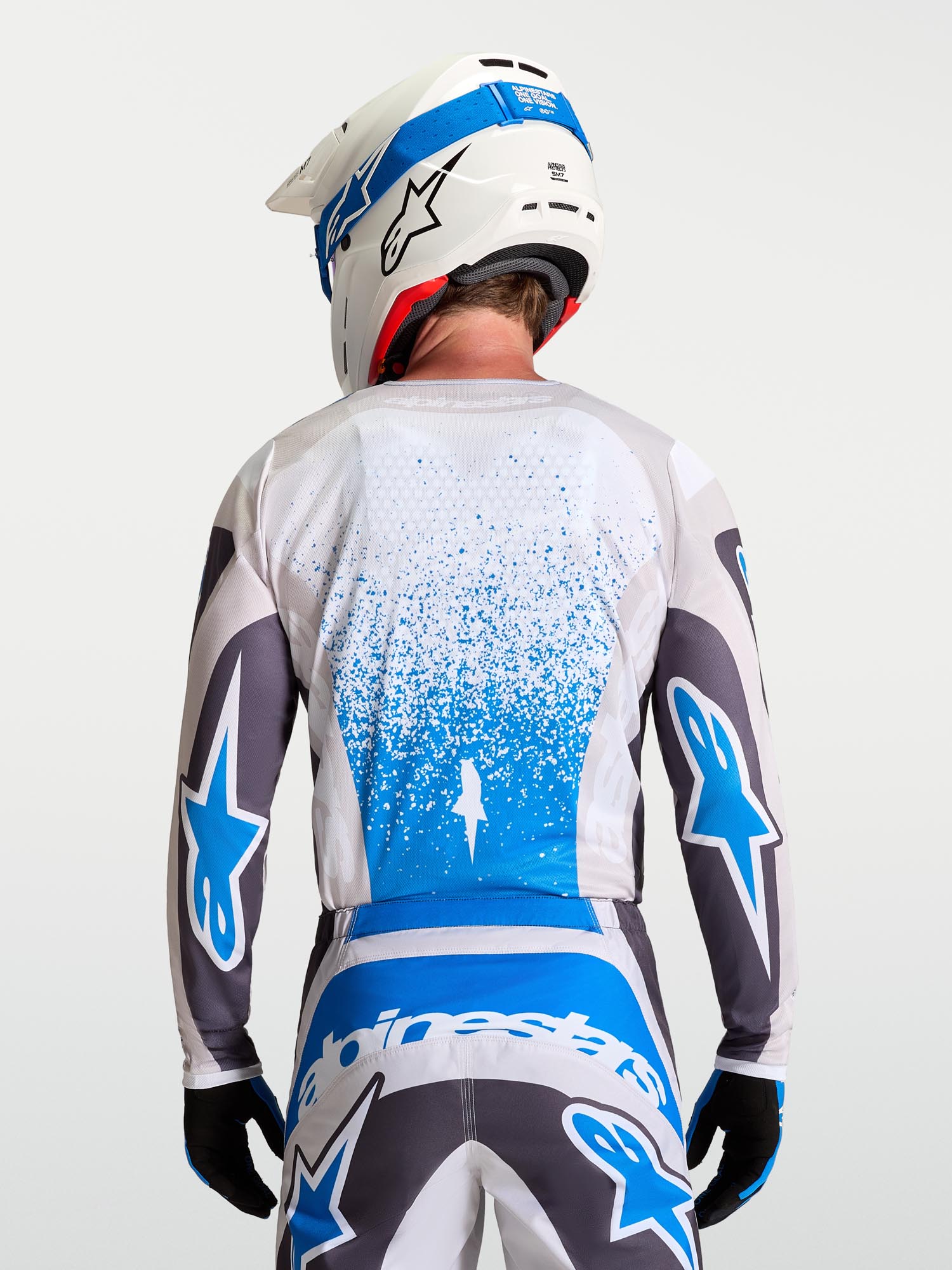 Alpinestars Fluid Drag Motocross Jersey black/grey/blue S Figure 11