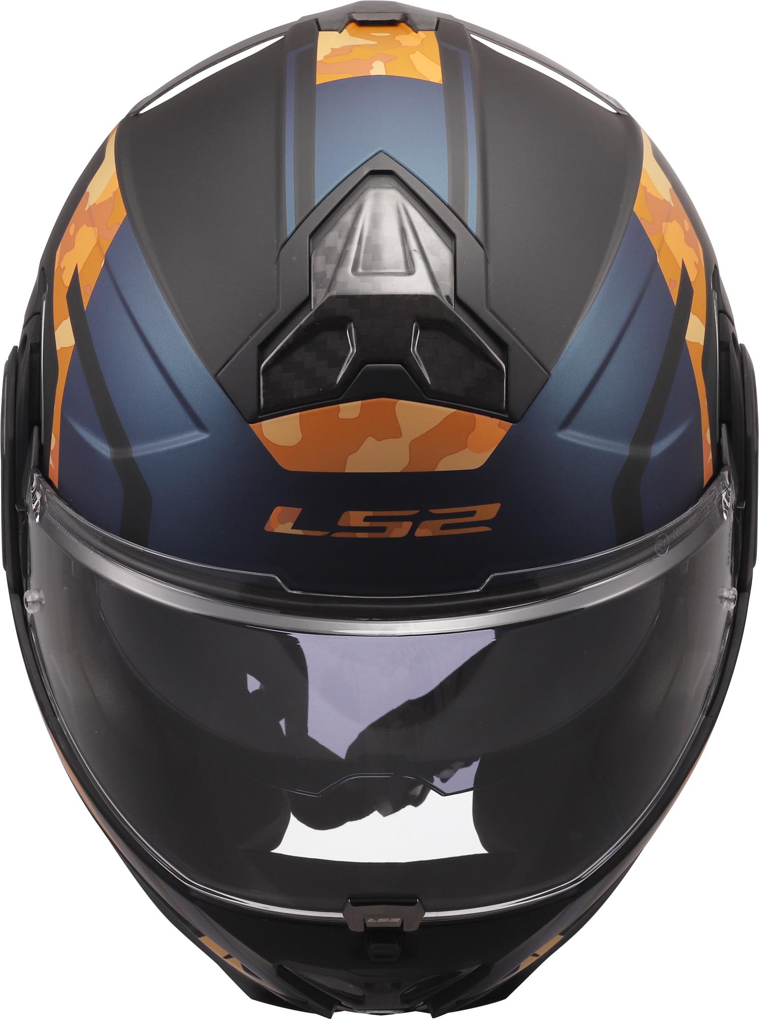 LS2 FF910 Advant II Glide Klapphelm schwarz/orange S (55/56) Abbildung 2