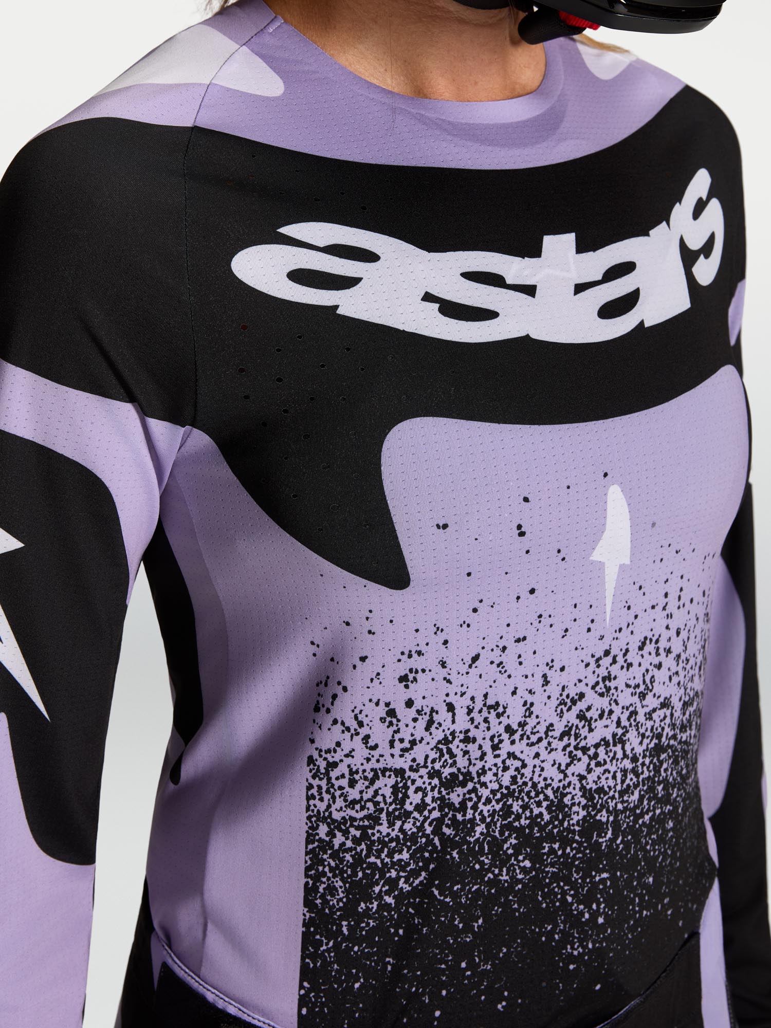 Alpinestars Stella Techstar Swan Damen Motocross Jersey violett/schwarz XL Abbildung 5