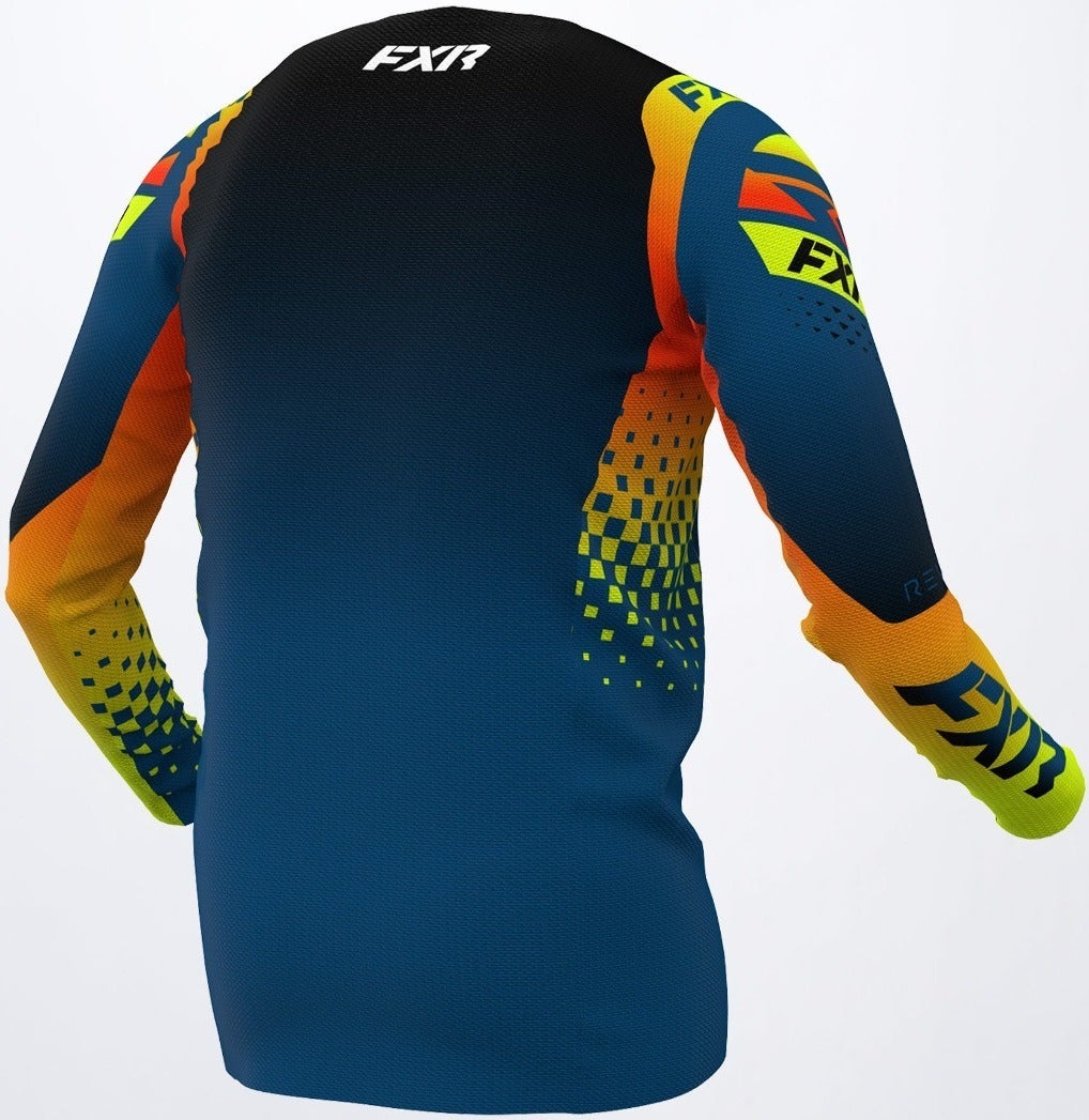 FXR Revo RaceDiv Motocross Jersey blå/orange M Figur 2