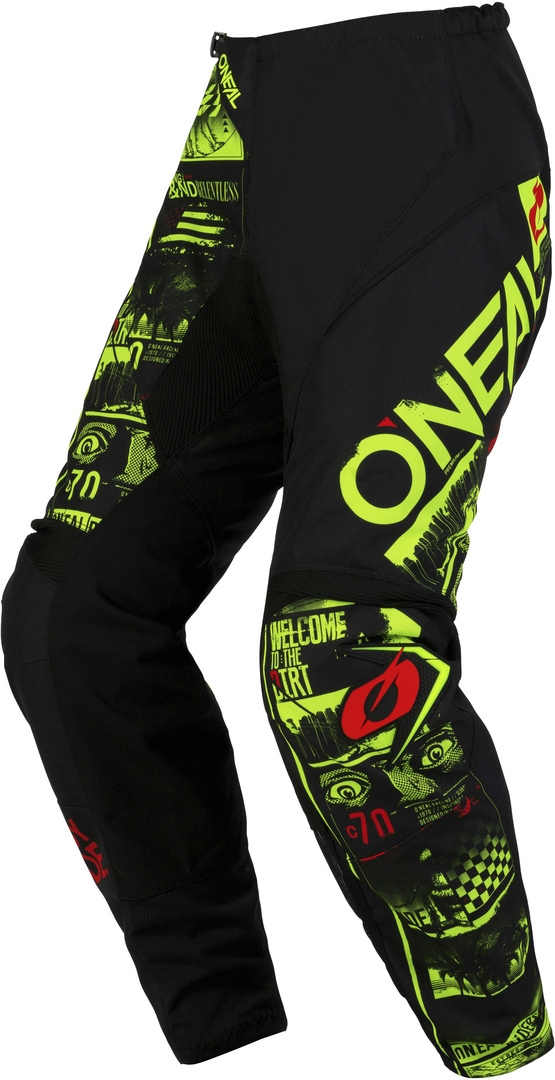 Oneal Element Attack Motocross Hose schwarz/gelb 42 Abbildung 1