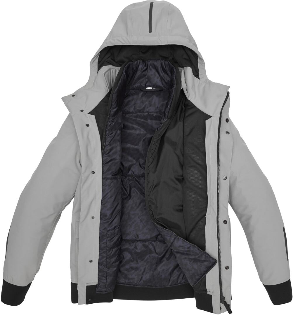 Spidi Riding Parka H2Out waterproof Motorcycle Textile Jacket light grey 4XL Figure 2