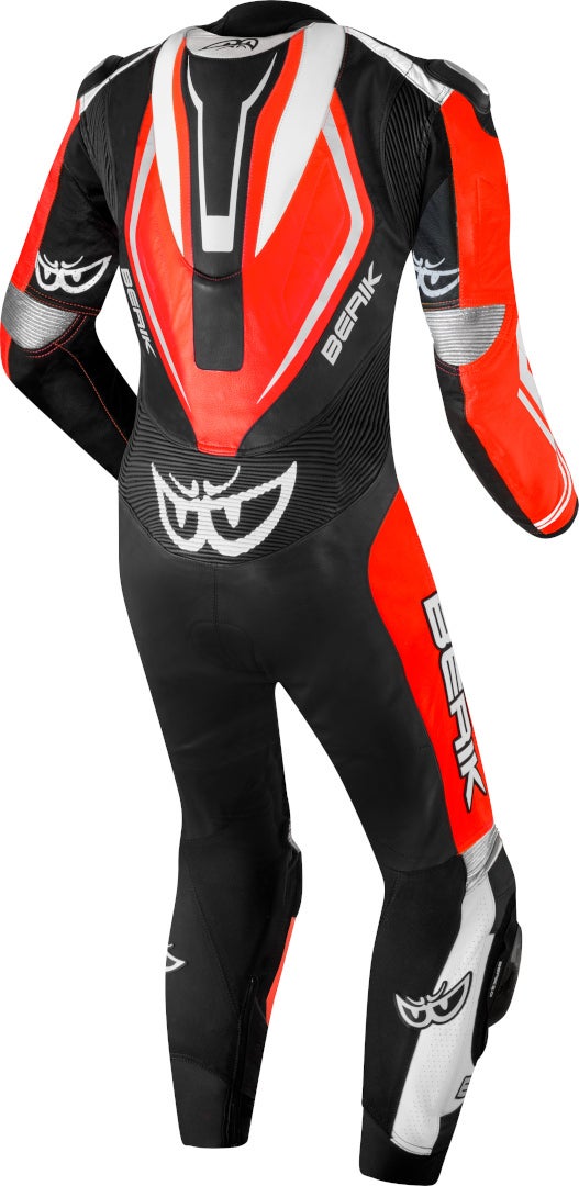 Berik Losail-R perforated One Piece Kangaroo Motorcycle Leather Suit black/red/white 50 Figure 2