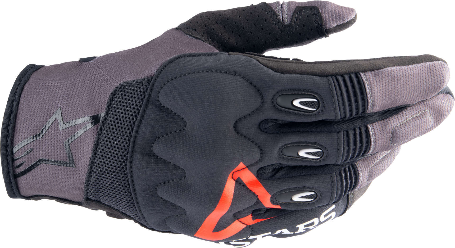 Alpinestars Techdura Motocross handsker sort/grå/rød M Figur 1