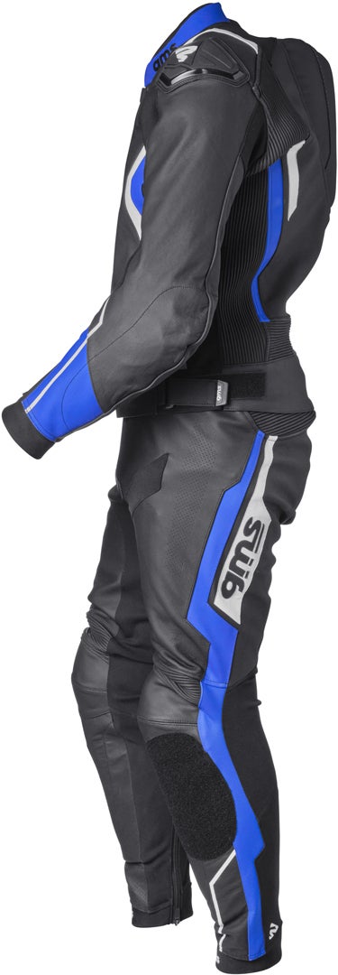 Side view of GMS GR-1 Two Piece Motorcycle Leather Suit