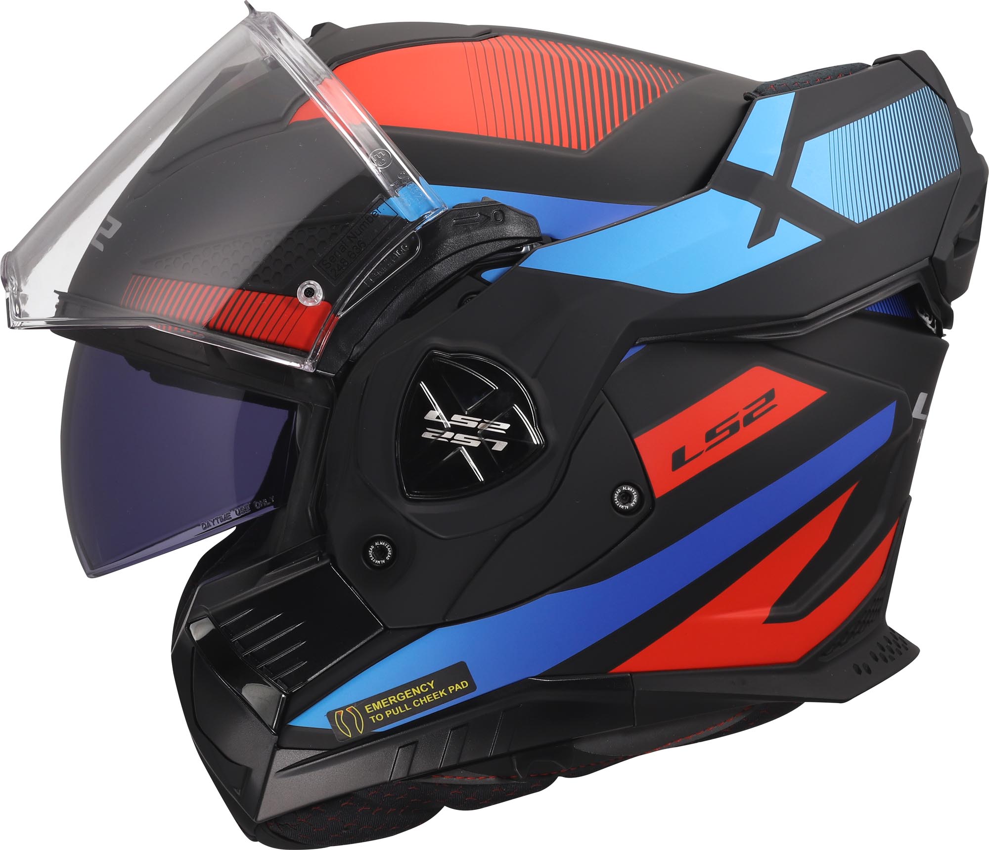 LS2 FF901 Advant X Nova Klapphelm schwarz/rot/blau L (59/60) Abbildung 11