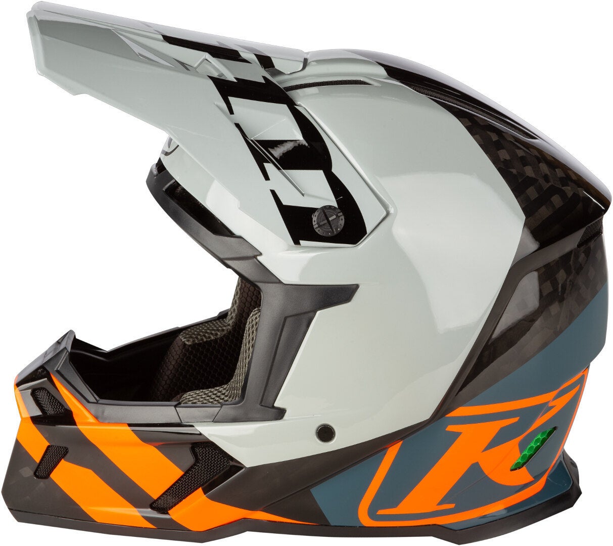 Klim F5 Koroyd Ascent Carbon Casco motocross blu/arancione L (58/59) Figura 8
