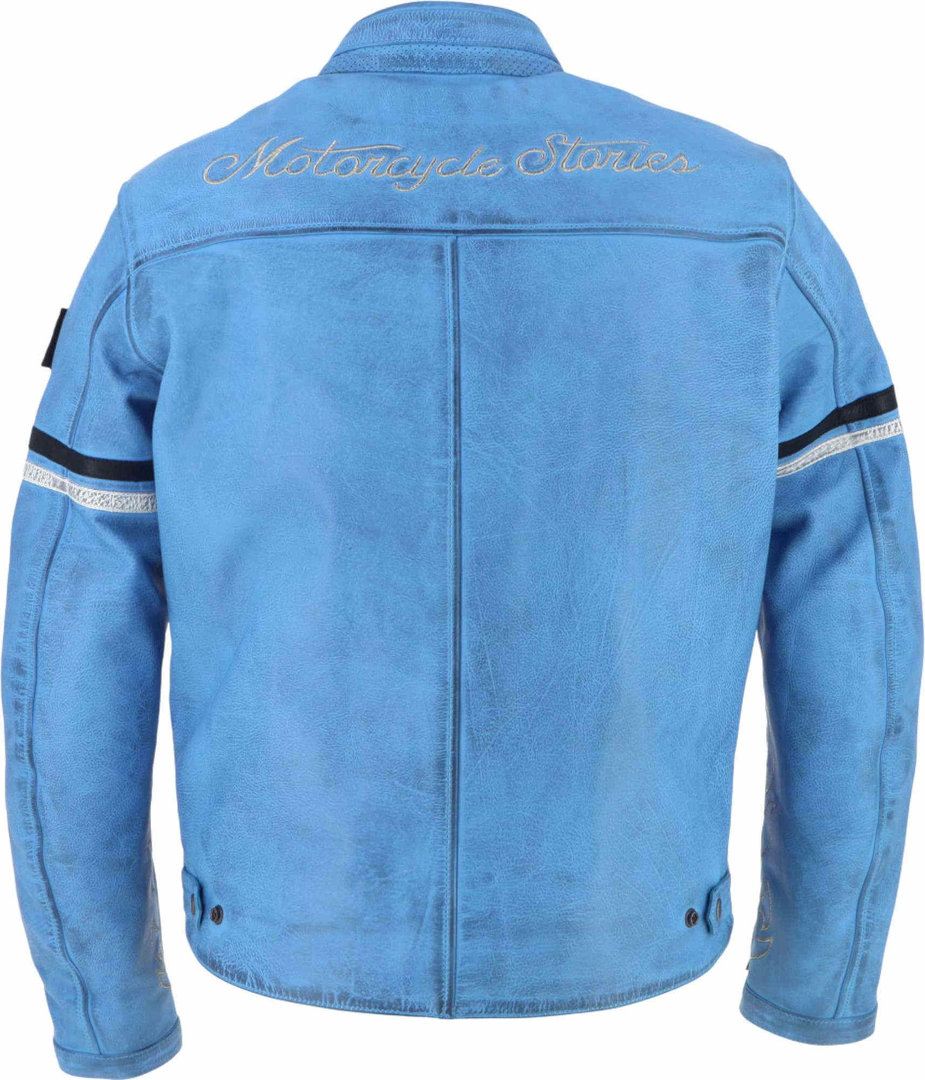 Helstons Nashville Motorcycle Leather Jacket blue 4XL Figure 4