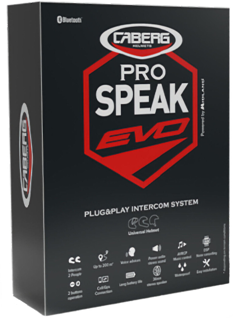 Caberg Pro Speak Evo Bluetooth Système de communication à un seul ensemble Figure 1 Caberg Pro Speak Evo Bluetooth Système de communication à un seul ensemble Figure 1