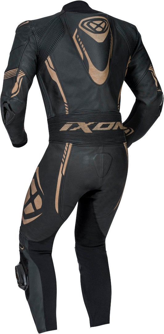 Ixon Vortex 2 Ét stykke motorcykel læder dragt Sort/guld M Figur 2
