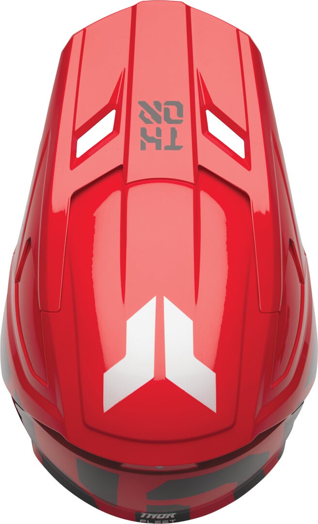 Thor Fleet Forge Kids Motocross Helmet red/black Y/M (50/51) Figure 2