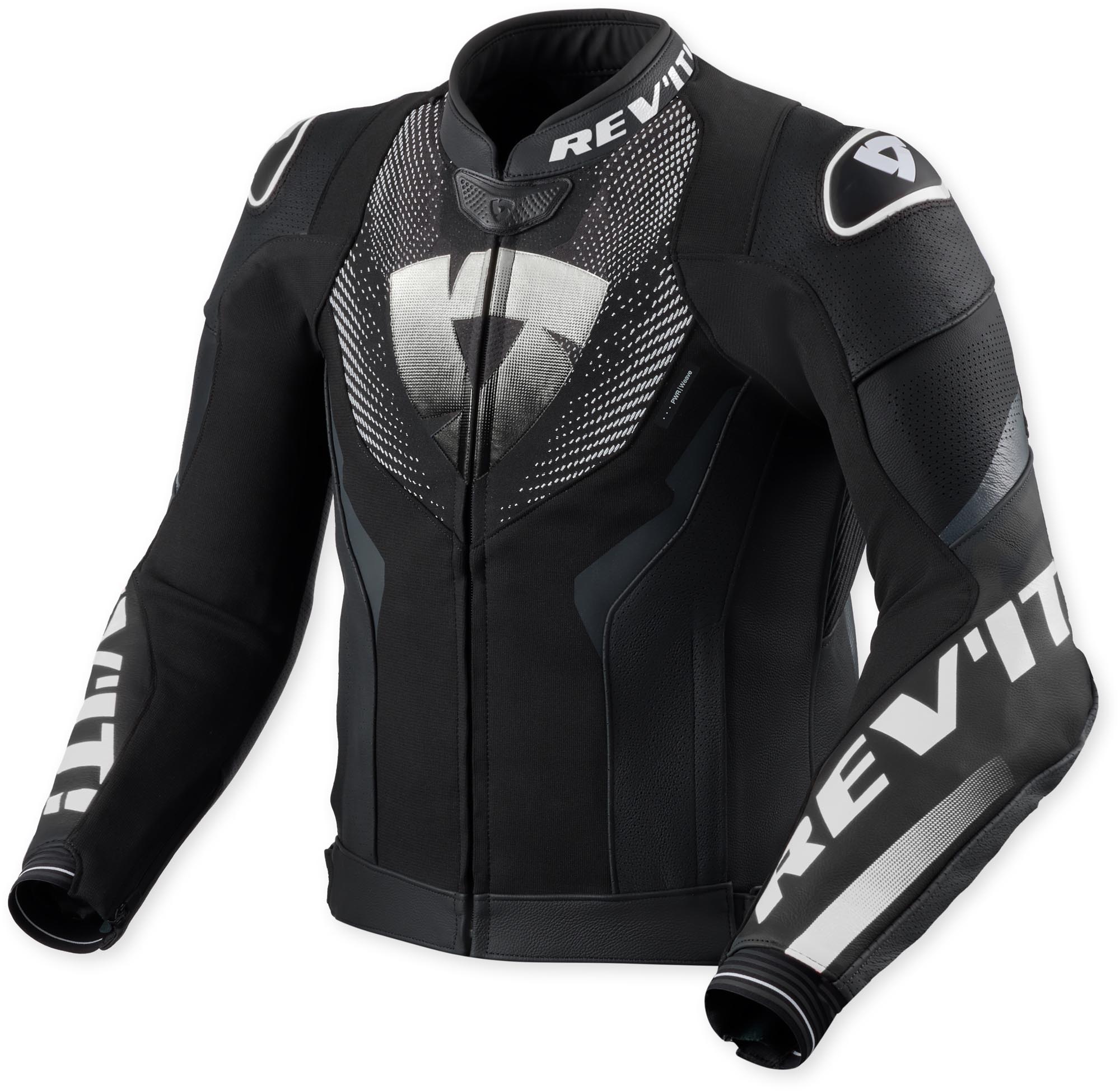 Revit Hyperspeed 3 Air Giacca di pelle da motociclista perforata Bianco/nero 48 Figura 1