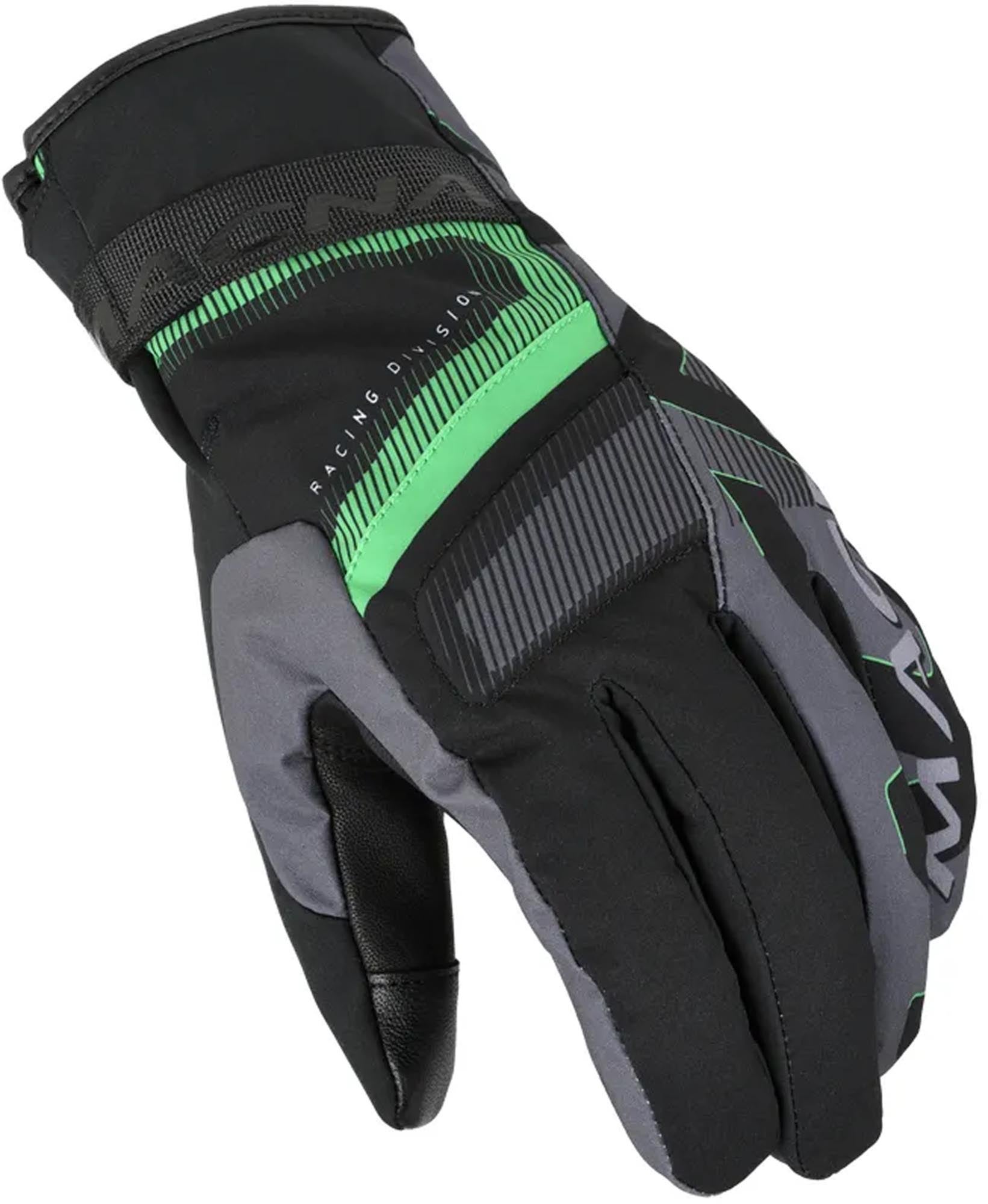 Macna Tarsen RTX waterproof Motorcycle Gloves black/green S Figure 1