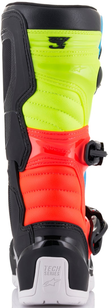 Alpinestars Tech 3S Giovani Motocross Stivali nero/giallo/rosso 37 Figura 4