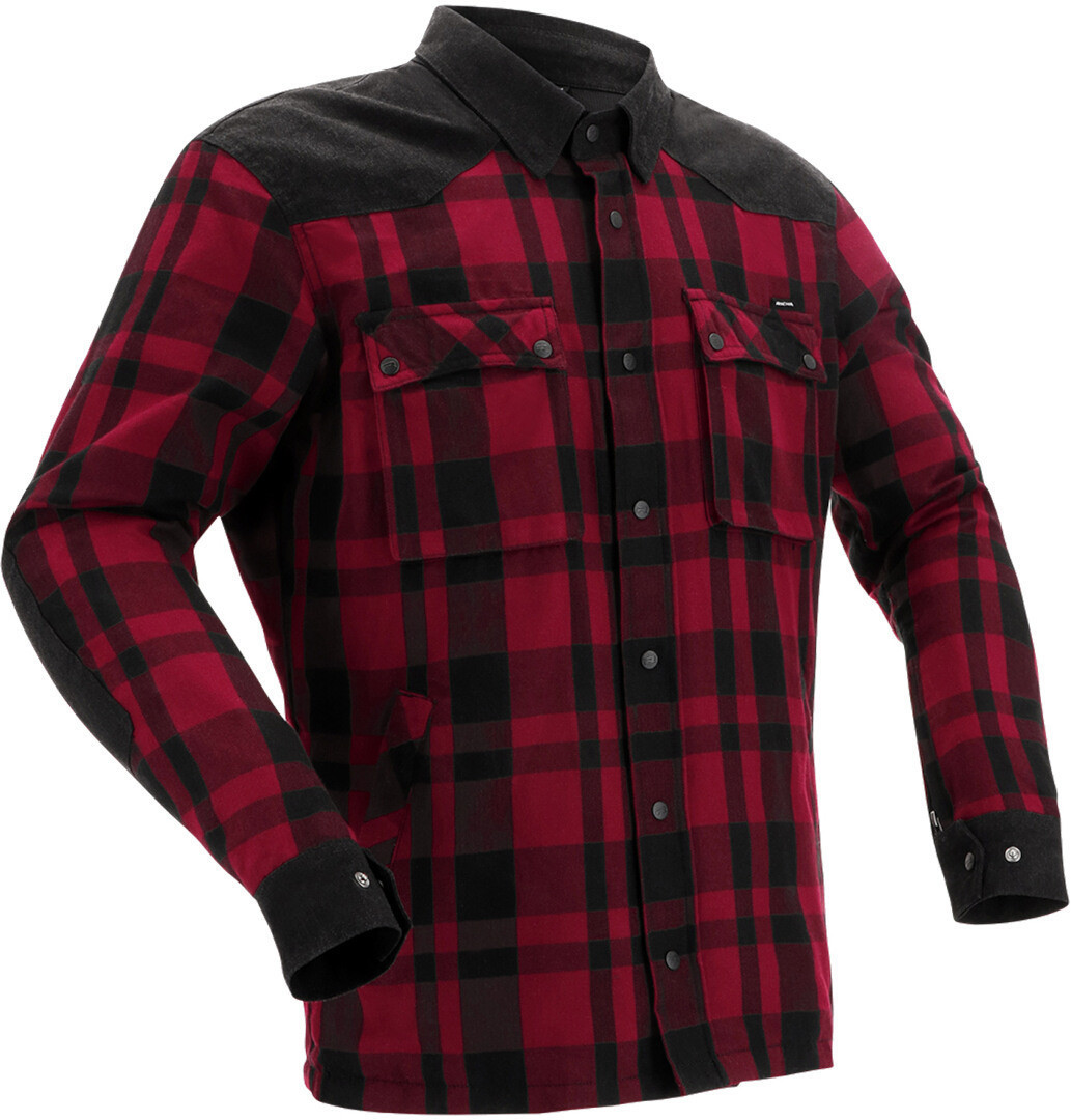 Richa Wisconsin vattentät motorcykelskjorta röd/svart 4XL Figur 1