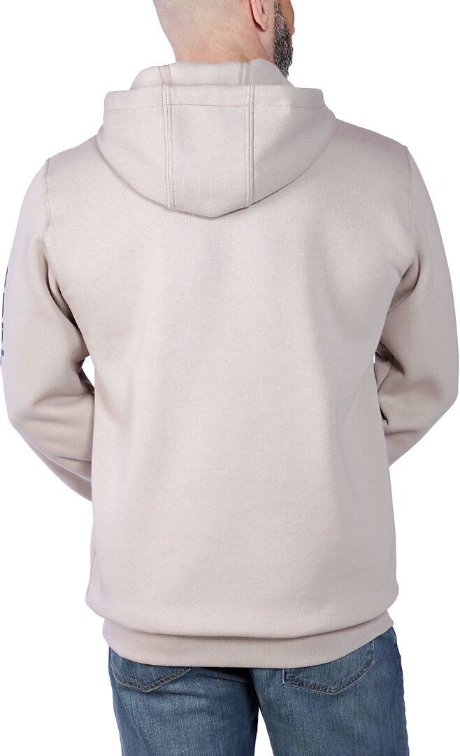 Carhartt Midweight Sleeve Logo Hoodie white/black M Figure 4