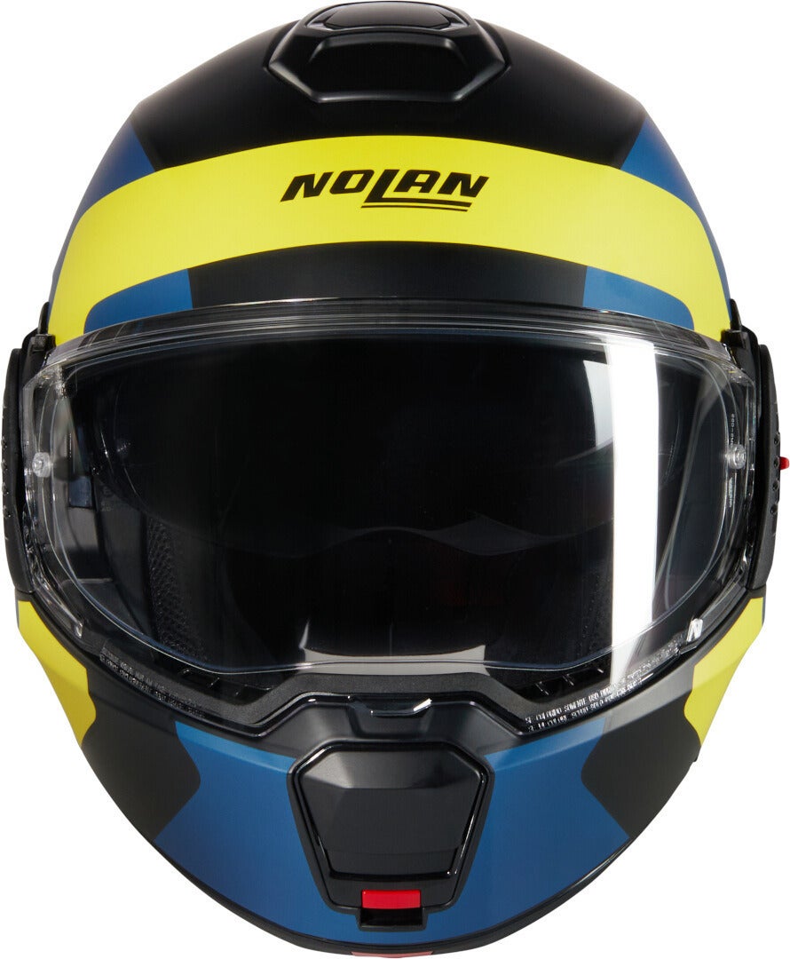 Nolan N120-1 Omocromo N-Com Casco nero/blu/giallo L (60) Figura 3