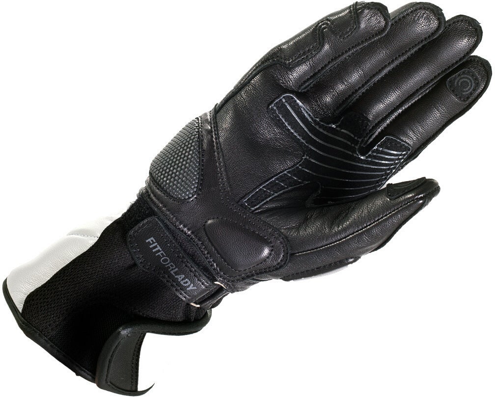 SHIMA Monde Motorcykelhandsker til damer Sort/hvid M Figur 2