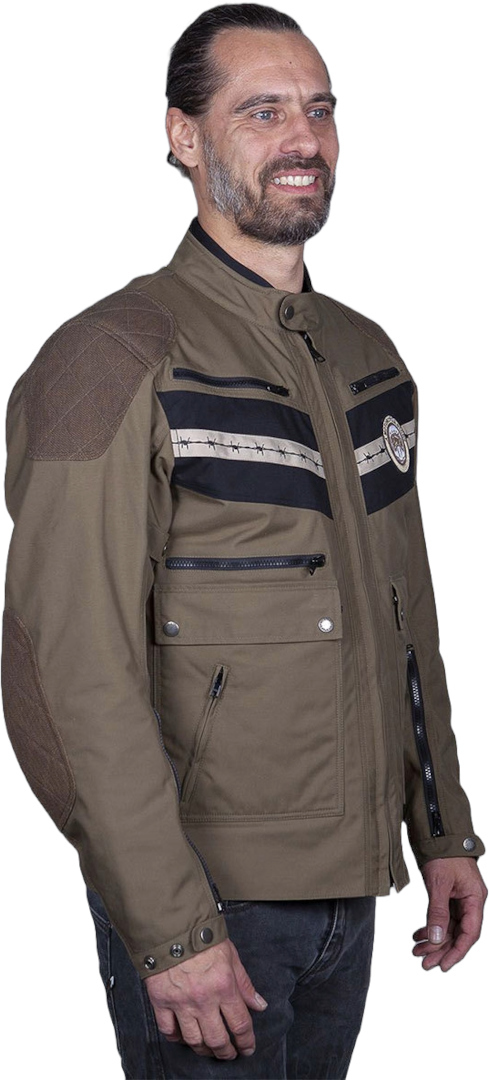 Helstons Sand waterproof Motorcycle Textile Jacket Khaki 3XL Figure 7