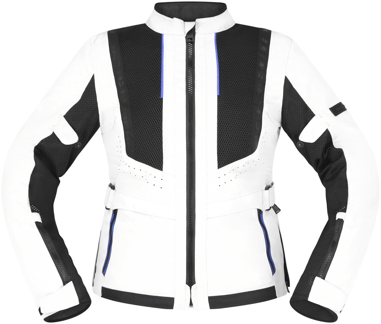 Richa Monaco Mesh WP wasserdichte Damen Motorrad Textiljacke hellgrau/schwarz XL Abbildung 2