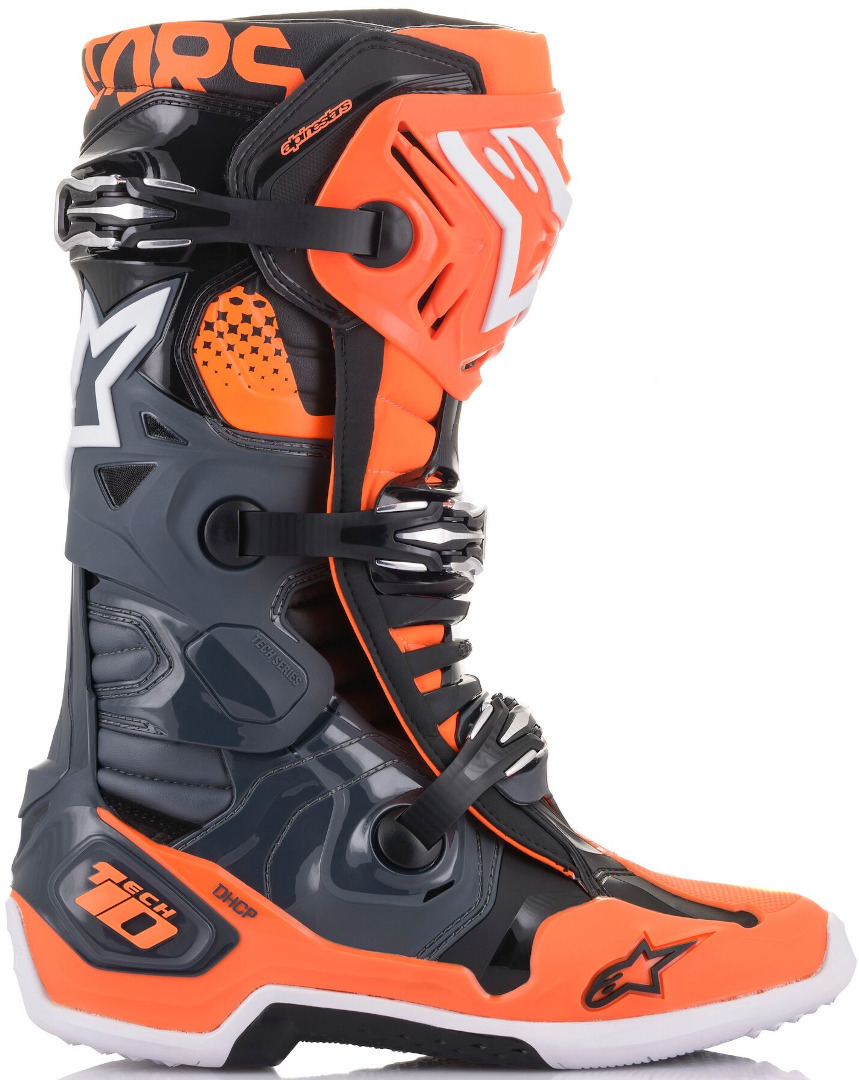 Alpinestars Tech 10 Bottes motocross Gris/Orange 9 (43) Figure 5