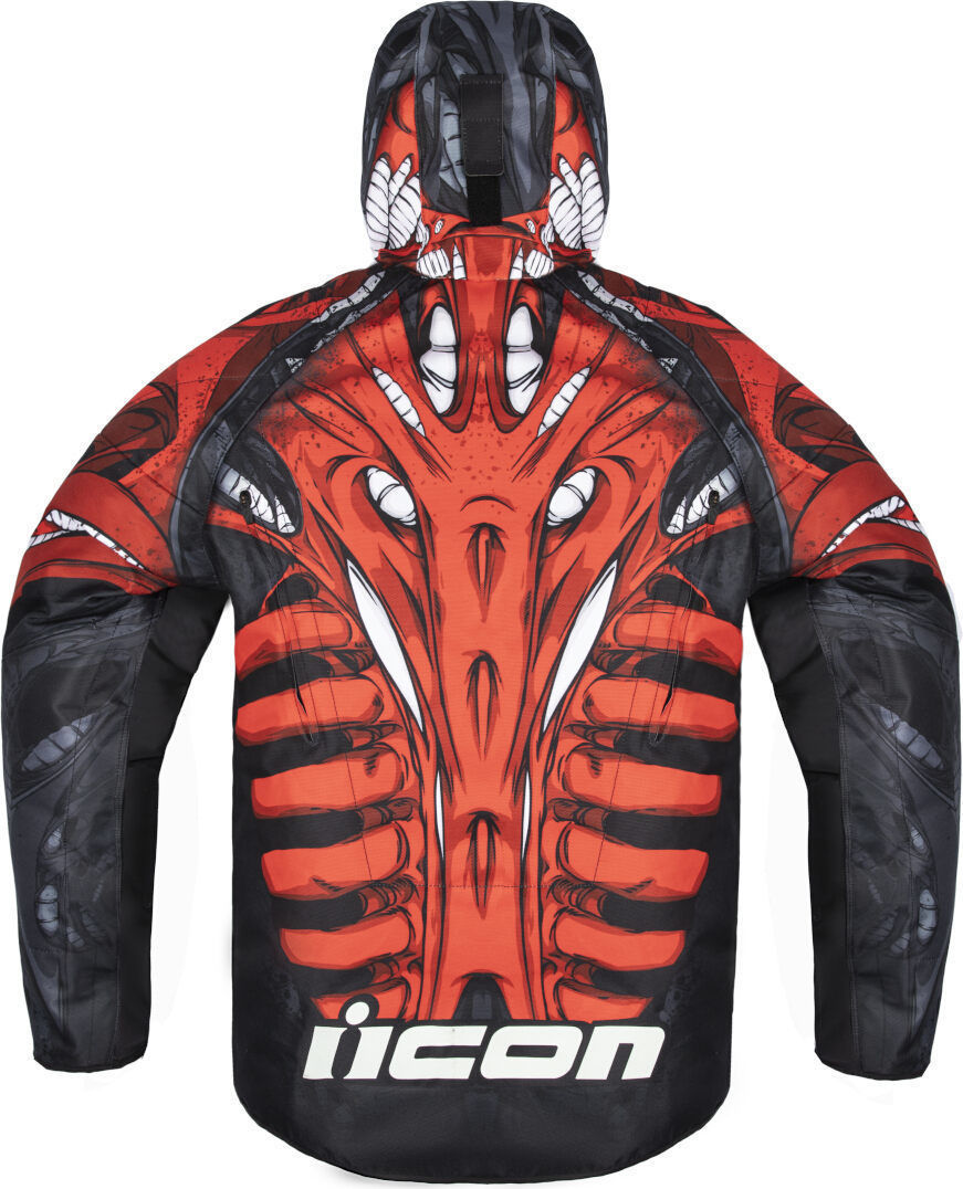 Icon Airform Manik'R Motorfiets textiel jas rood/zwart XXL Figuur 2