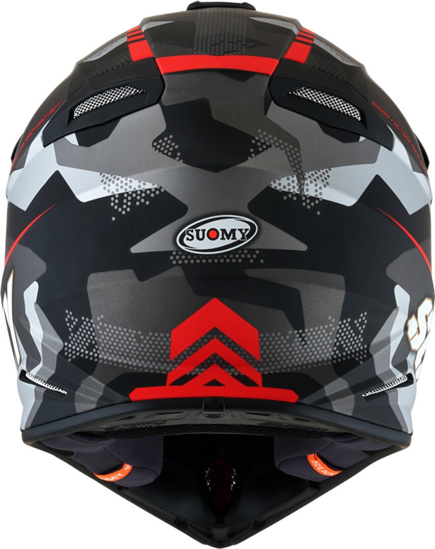 Suomy X-Wing Camouflager E06 Motocross hjelm sort/grå/rød XXL (63) Figur 4