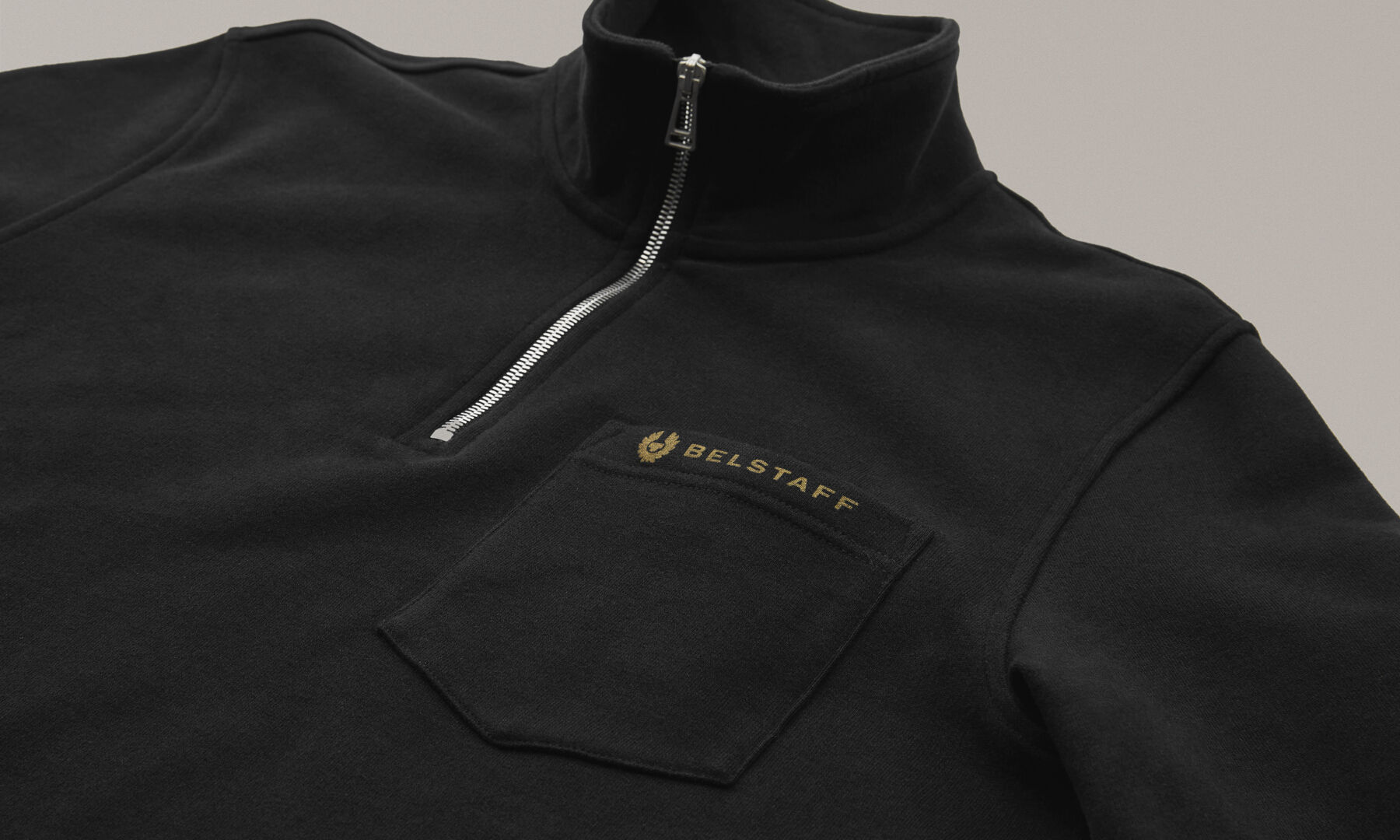 Belstaff Quarter Zip Pullover black M Figure 4