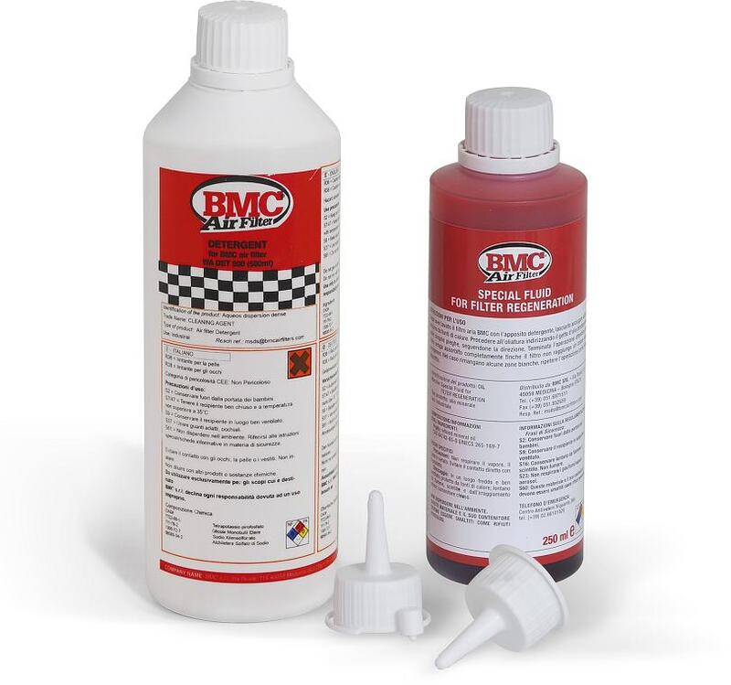 BMC luftfilter Rengöringsvårdssats och oljeflaska - flaska 500 ml + 250 ml Figur 2