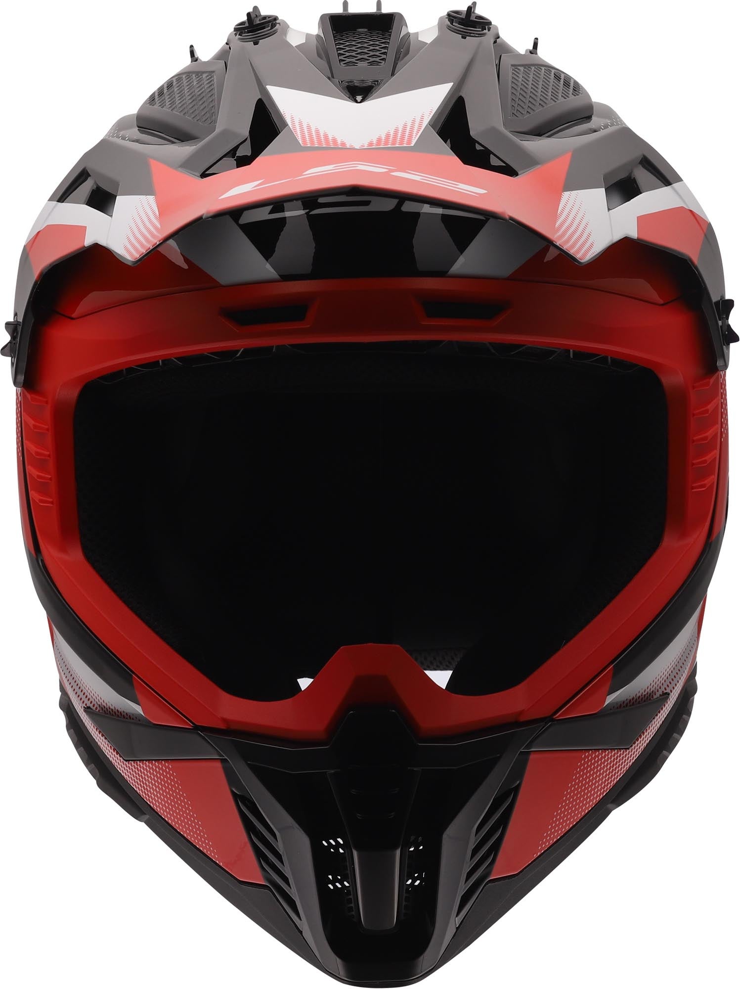 LS2 MX708 Fast II Fort Motocross Helm schwarz/rot S (55/56) Abbildung 6