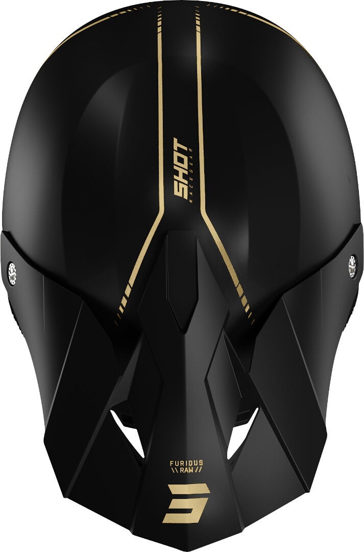 Shot Furious Draw 3.0 Casco Motocross nero/oro S (55/56) Figura 3