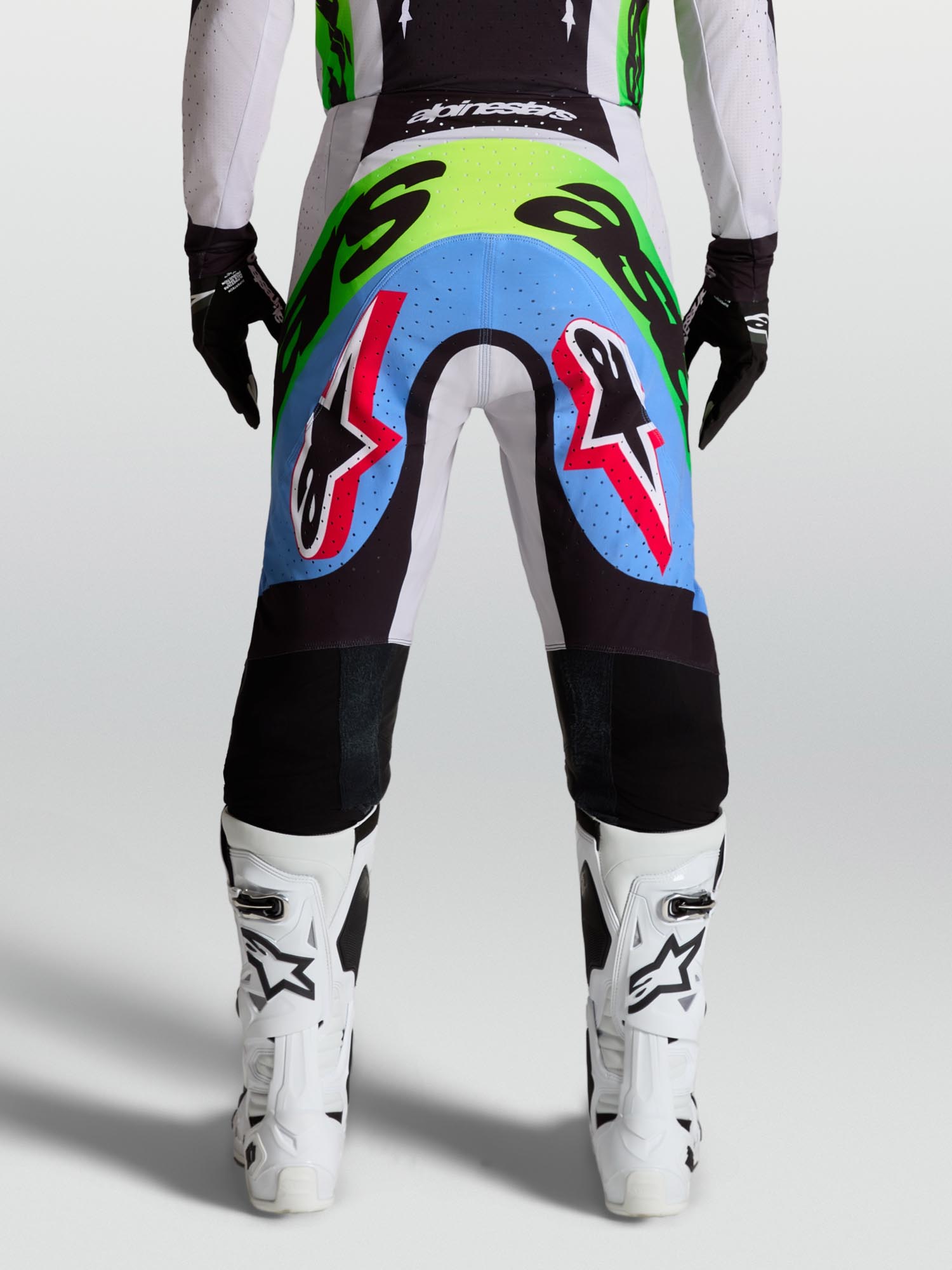 Alpinestars Supertech Dyna Motocrossbukser lilla/sort/grøn 44 Figur 11