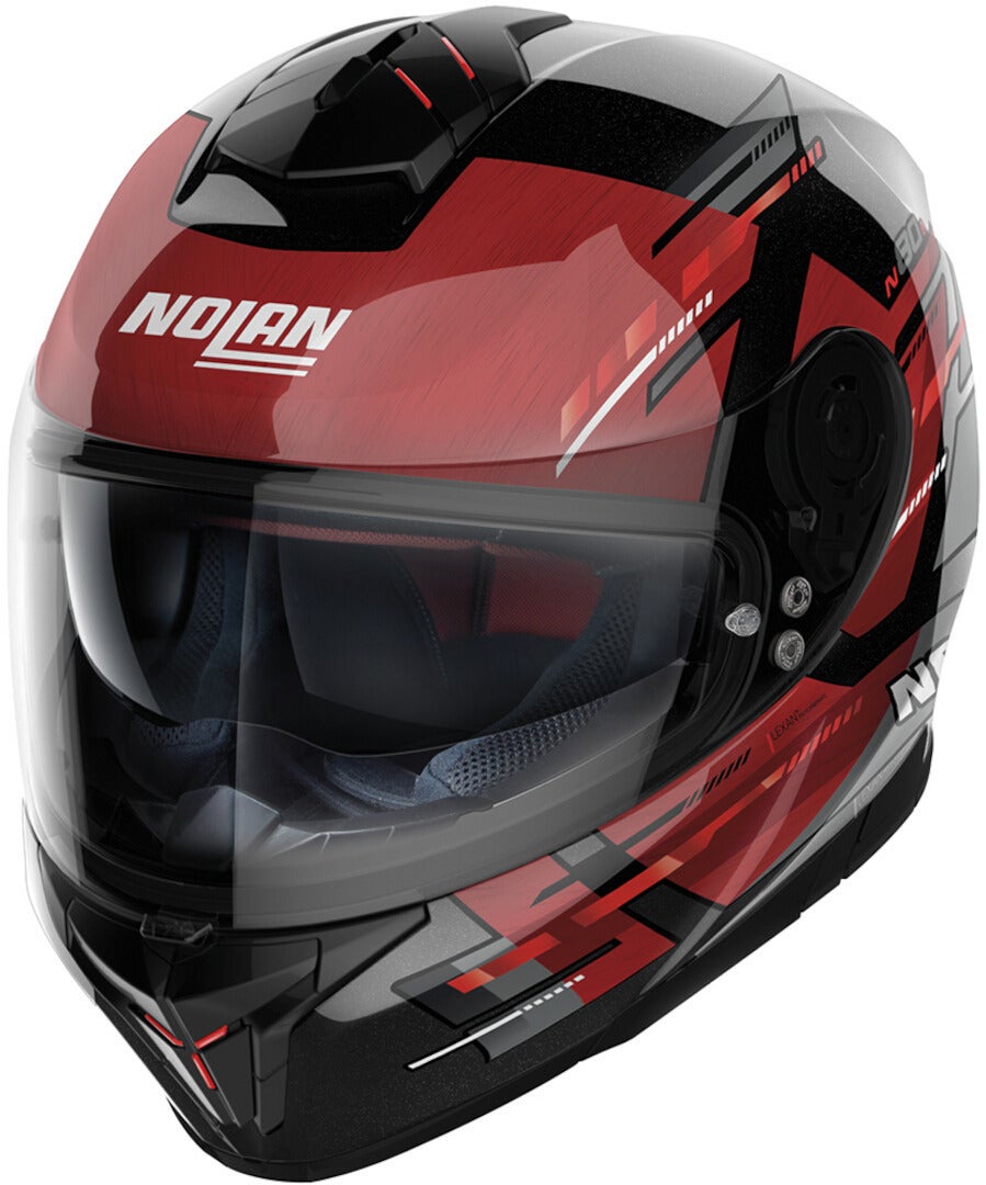 Nolan N80-8 Meteor N-Com Helm Zwart/Rood S (56) Figuur 1