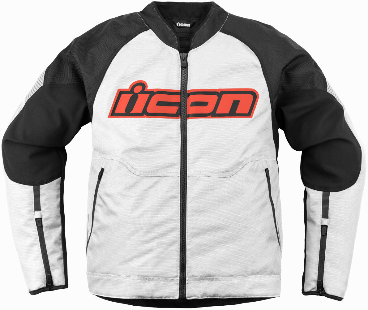 Icon Overlord3 Motorcycle Textile Jacket white/black/red M Figure 1
