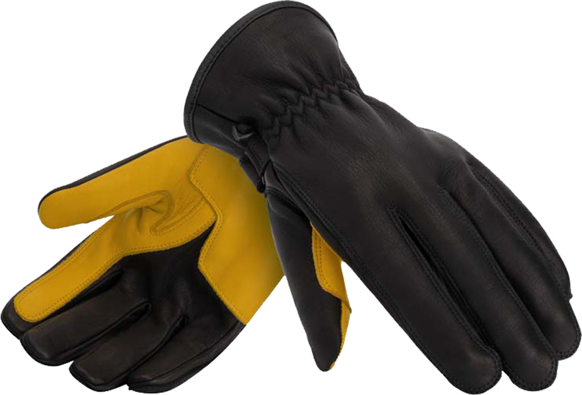 Rusty Stitches Johnny V2 Motorrad Handschuhe schwarz/gelb M Abbildung 3