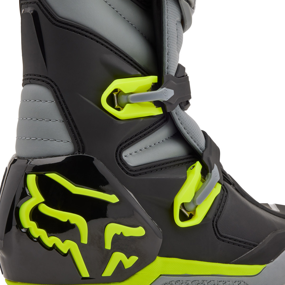 FOX Comp Motocross Stiefel grau/gelb 9 Abbildung 2