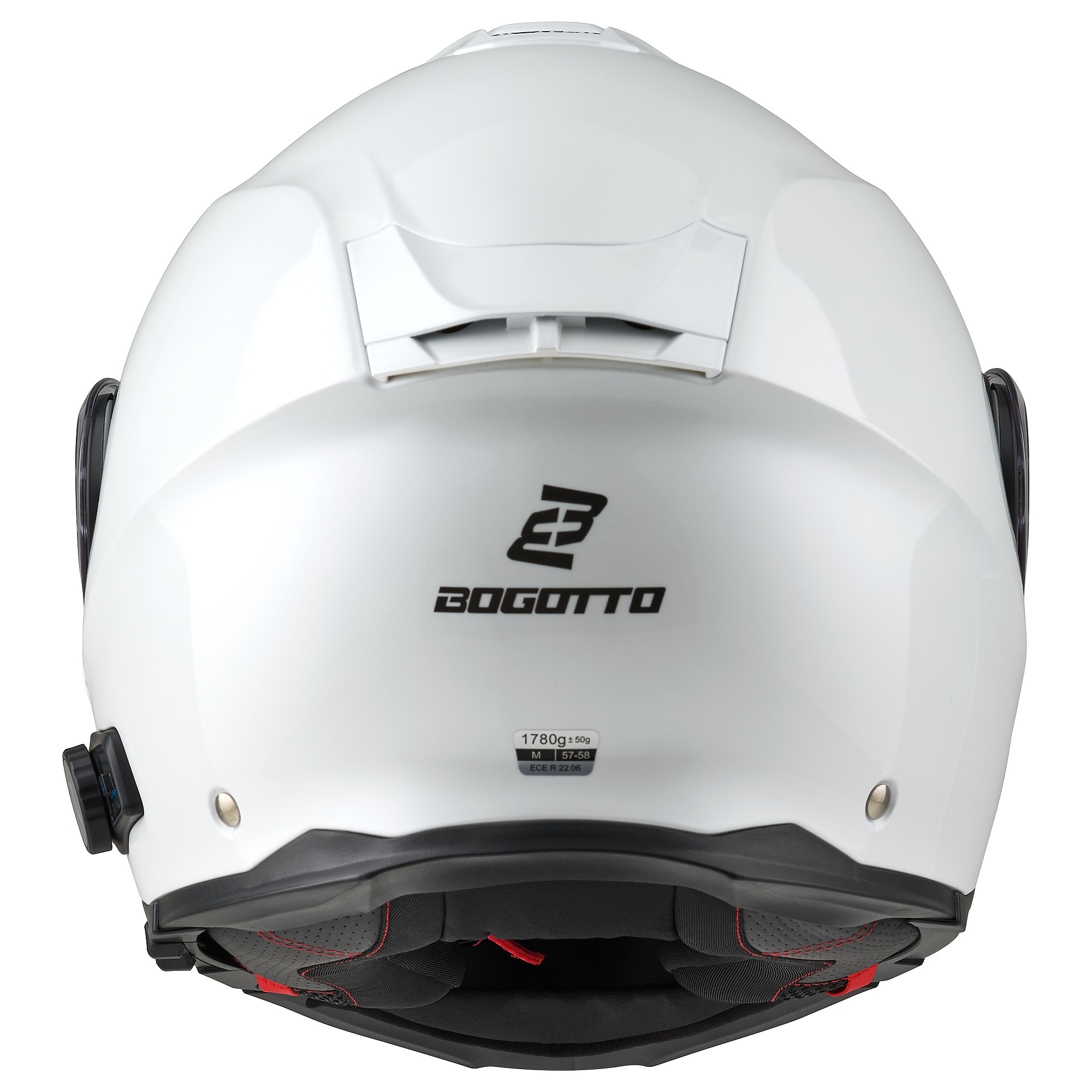 Bogotto H272 Bluetooth Αναδιπλούμενο κράνος άσπρο Σ (55/56) Γράφημα 5