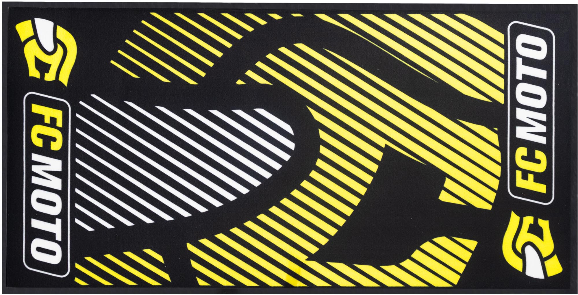 FC-Moto Premium podloga za motocikl 100 x 200 cm crno/žuto Slika 1