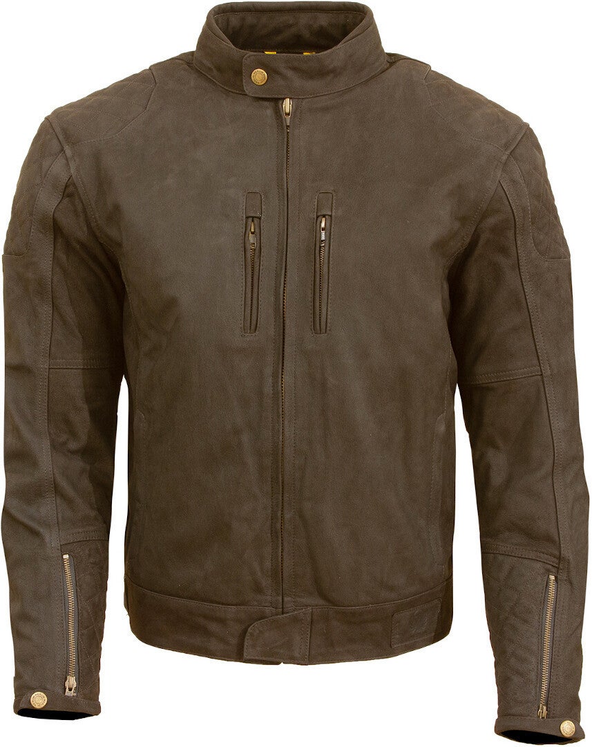 Merlin Stockton Motorrad Lederjacke braun 3XL Abbildung 2