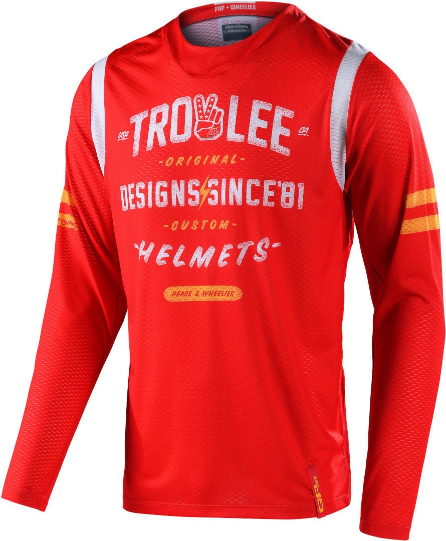 Troy Lee Designs GP Air Roll Out Motorcross Jersey rood/wit XL Figuur 1