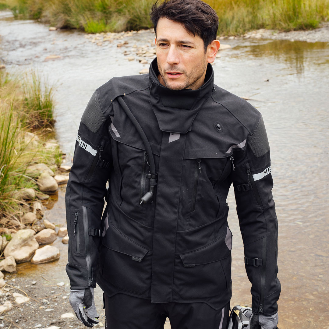 Merlin Akashi Pro D30 Laminated waterproof Motorcycle Textile Jacket black M Figure 6