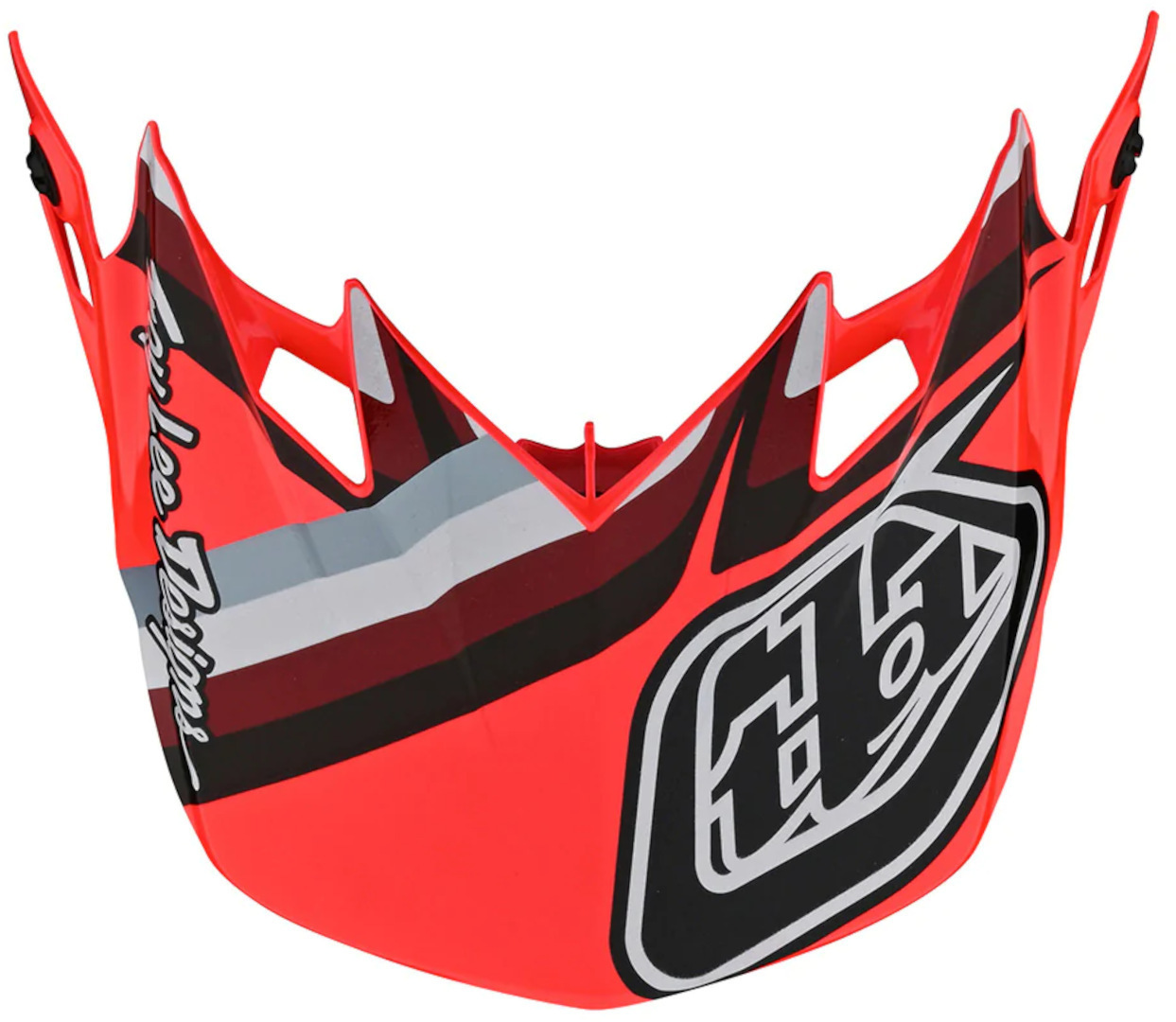 Troy Lee Designs SE4 Warped Vârful Casca roșu Figura 1