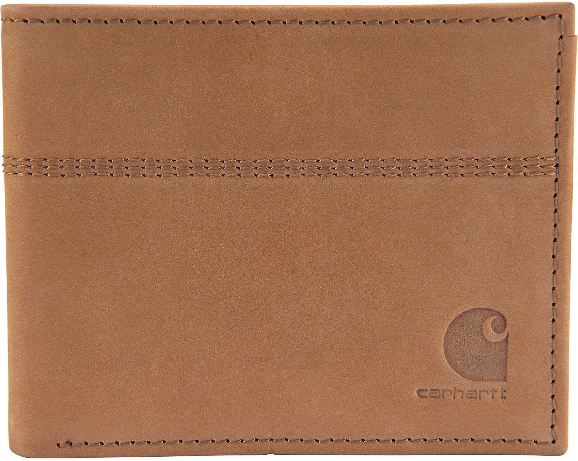 Carhartt Saddle Leather Bifold Logo Portofel Maro Figura 1