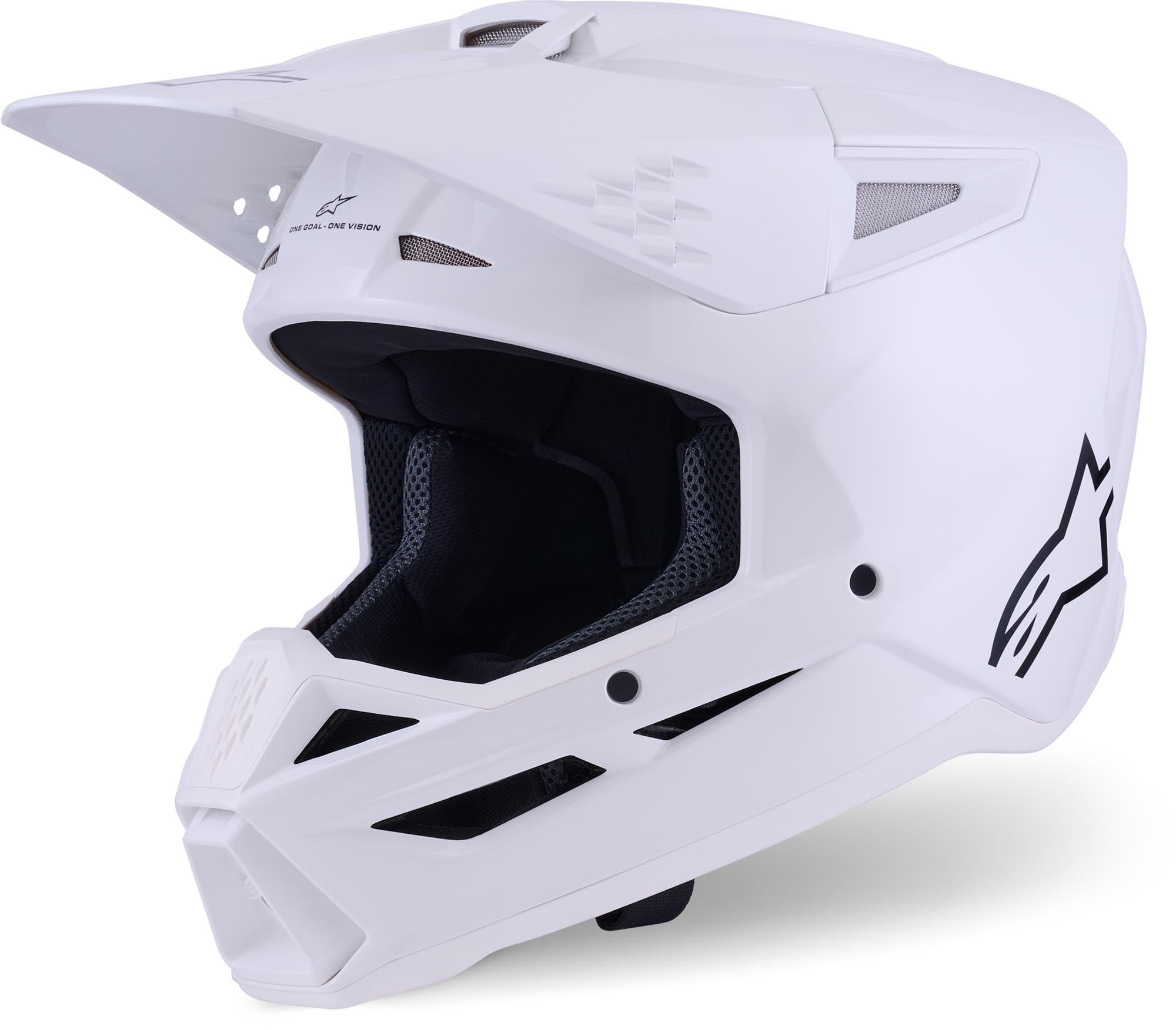Alpinestars S-M3 Motocross Helm weiß M (57/58) Abbildung 1