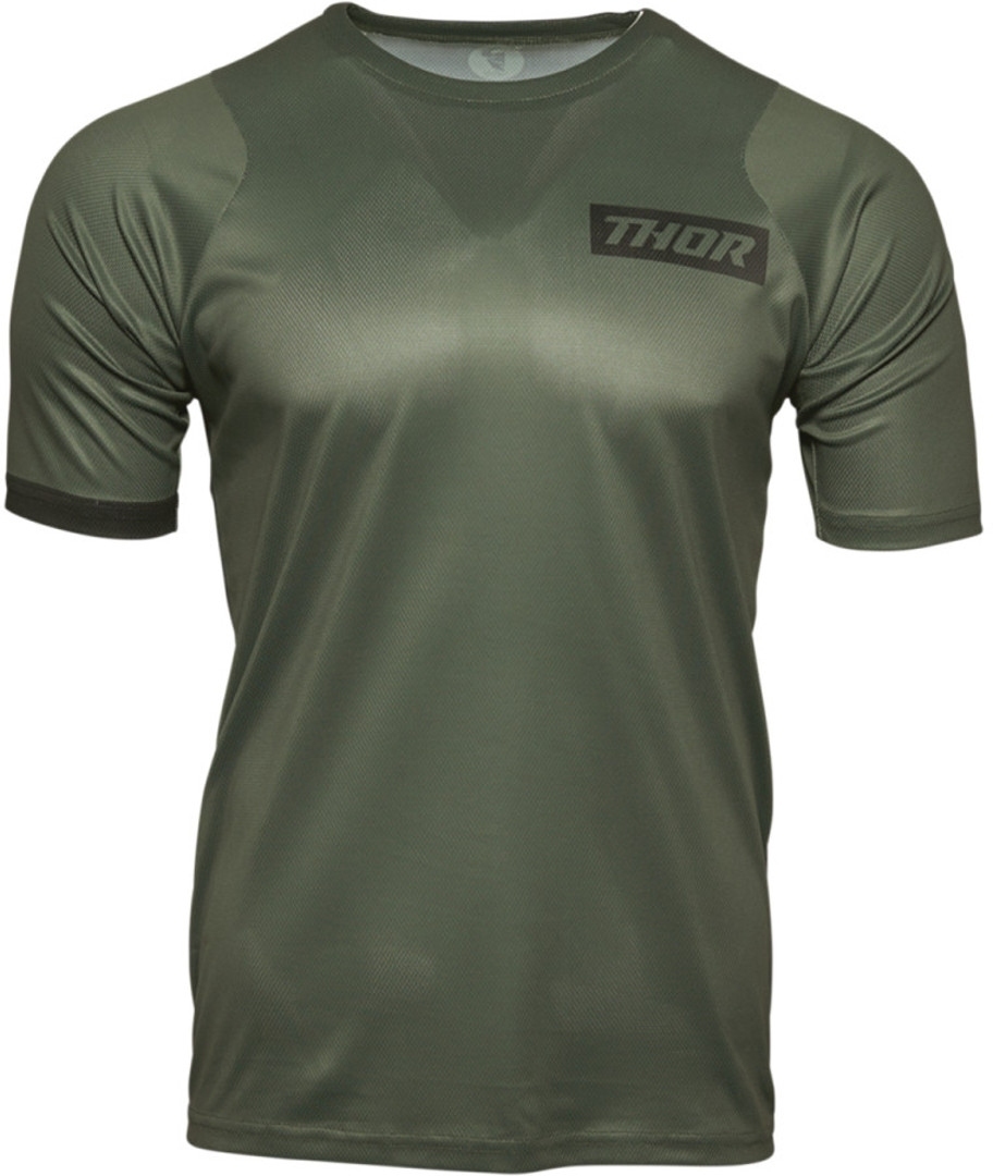 Thor Assist Tricou de bicicletă cu mânecă scurtă Military Green S Figura 1