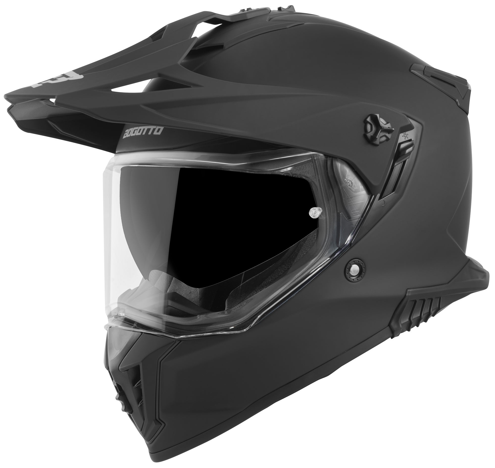 Bogotto FG-601 Casco da enduro nero opaco S Figura 1