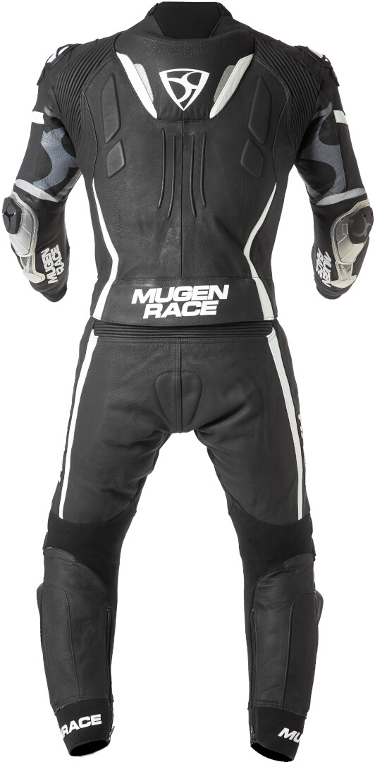 MUGENRACE Mucho Tvådelad motorcykel läder kostym svart/vitt 50 Figur 3