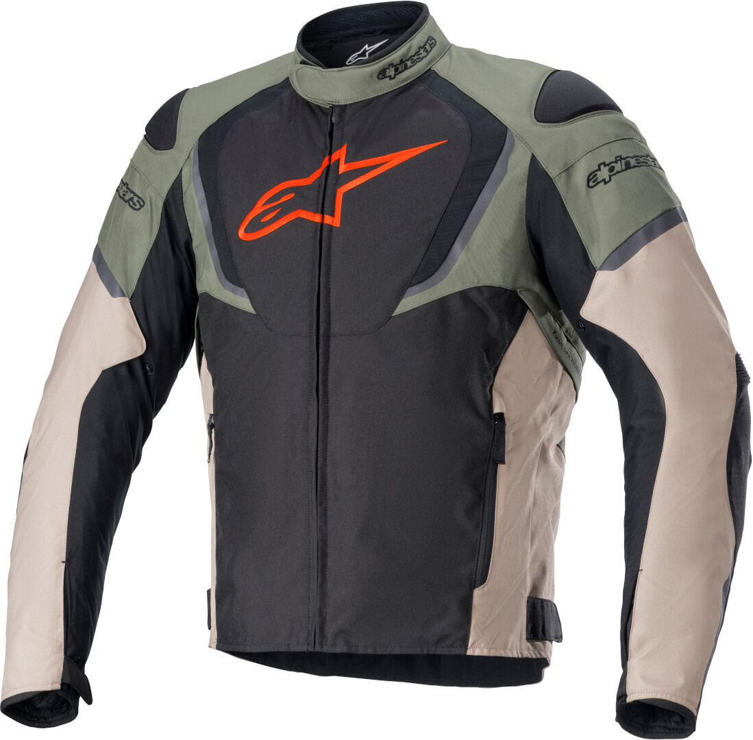 Alpinestars T-Jaws V3 Waterproof Motorcycle Textile Jacket black/olive L Figure 1