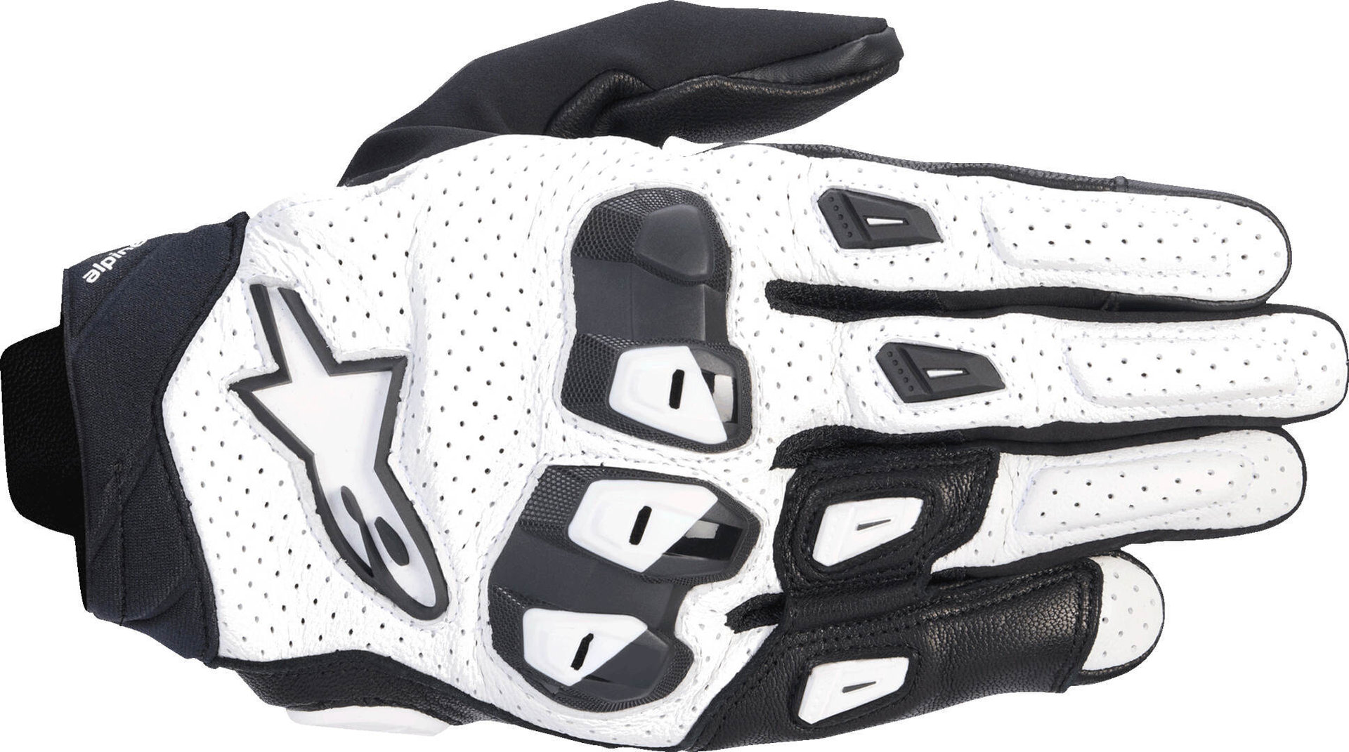 Alpinestars Sp X 7 Mănuși de motocicletă perforate Alb/Negru 3XL Figura 1