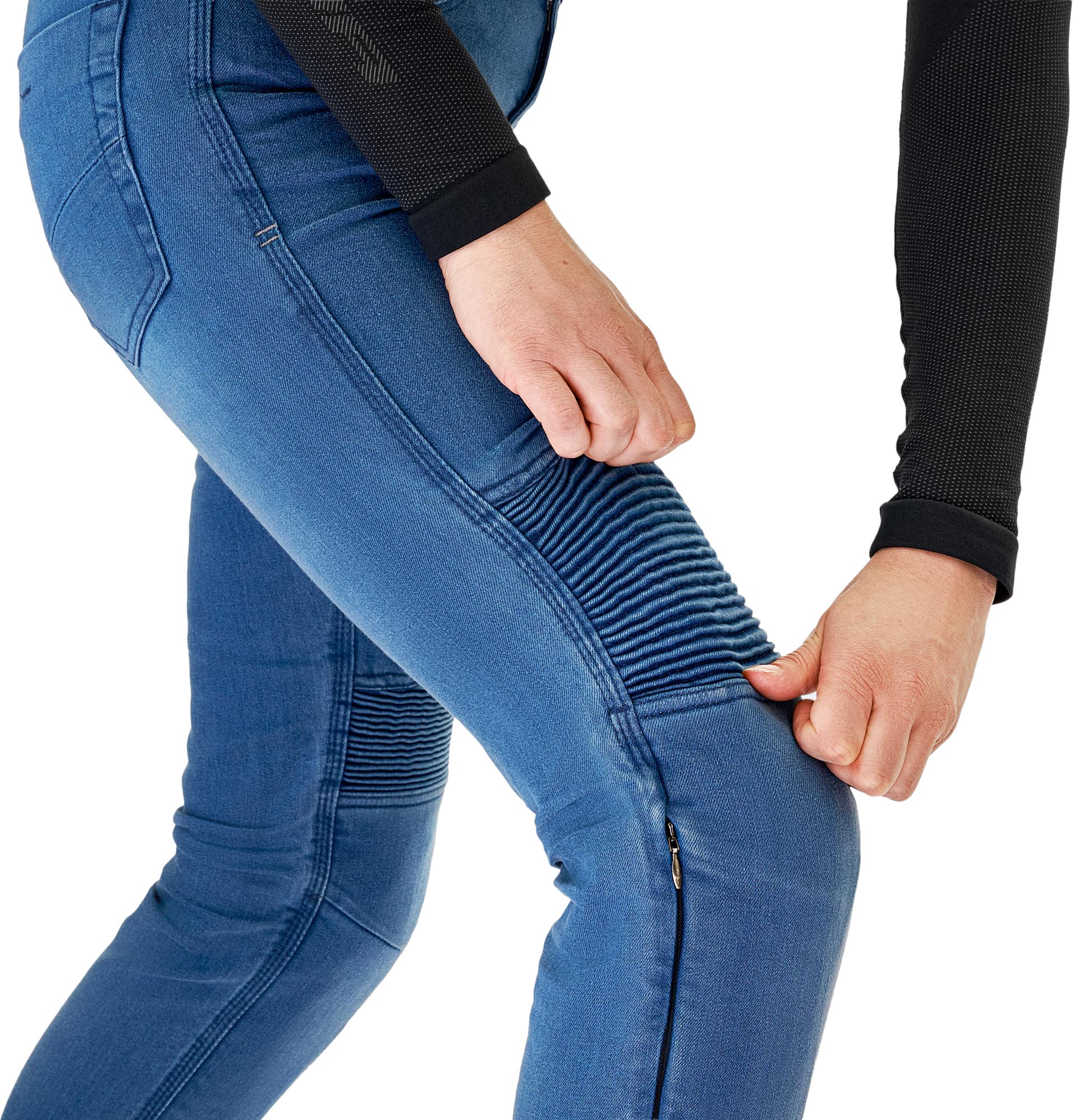 SHIMA Zenith Dames Motorjeans blauw 30/32 Figuur 16